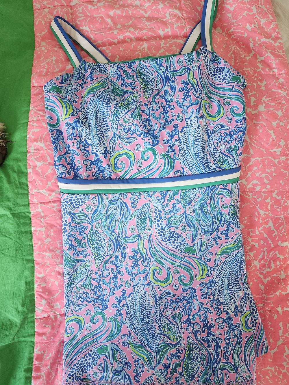 Lilly Pulitzer Luxetic Mermaid Print Athletic Dress (WOMEN)